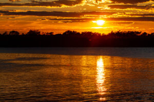Beautiful sunset on the Eastern Shore of Maryland during your Chesapeake Bay Getaway this fall