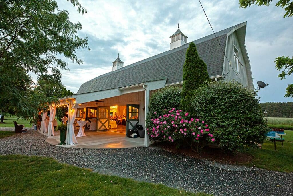 The Best Barn Wedding Venue in Maryland, located on the Eastern Shore of Maryland