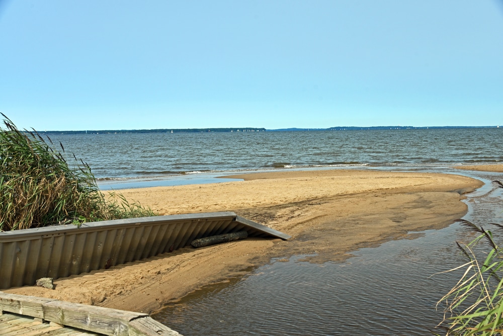 View of the Chesapeake Bay from Terrapin Nature Park