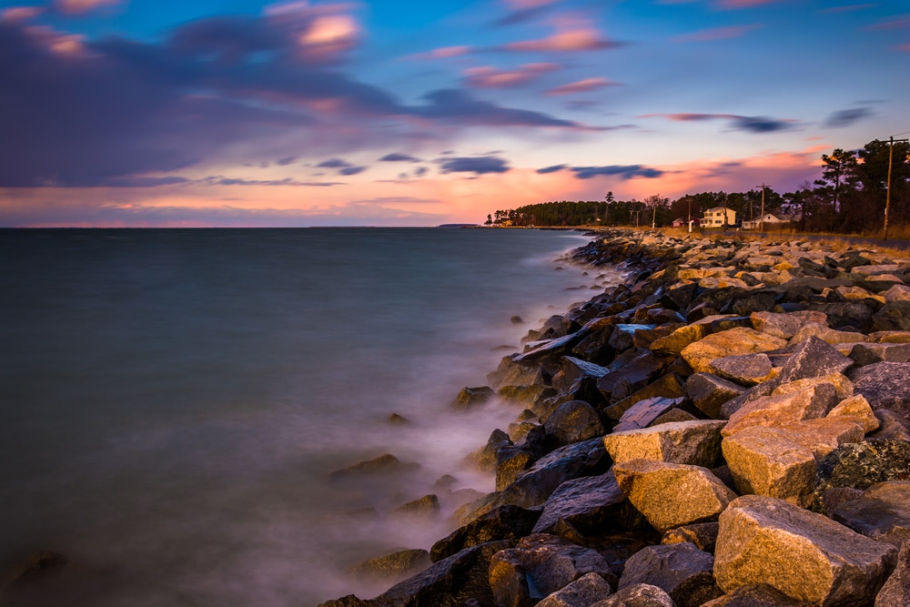 Beautiful Shoreline on the Chesapeake Bay - one of the many other things to do on the Eastern Shore other than visit the Eastern Neck National Wildlife Refuge